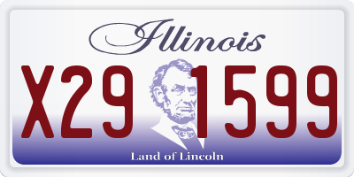 IL license plate X291599