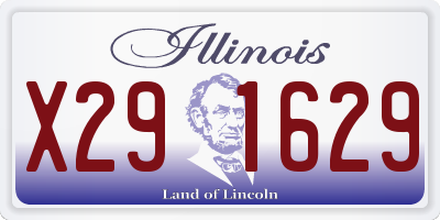 IL license plate X291629