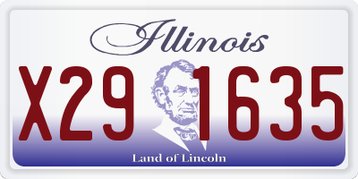 IL license plate X291635