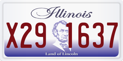 IL license plate X291637