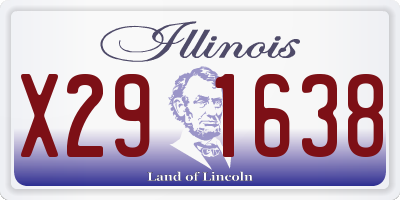 IL license plate X291638