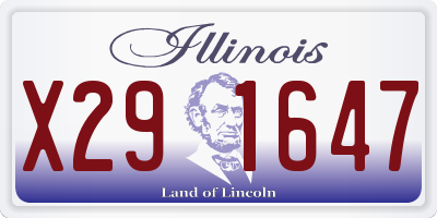IL license plate X291647