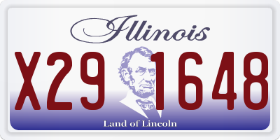 IL license plate X291648