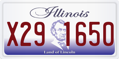 IL license plate X291650