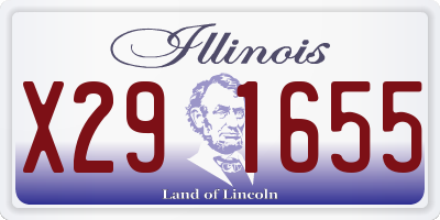 IL license plate X291655