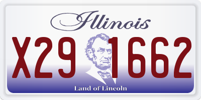 IL license plate X291662