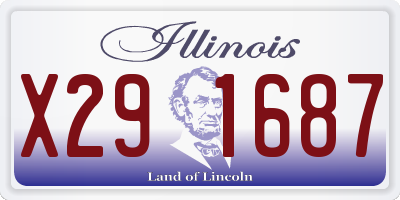 IL license plate X291687