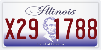 IL license plate X291788
