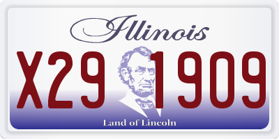 IL license plate X291909