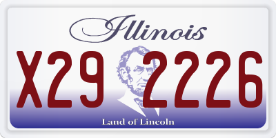 IL license plate X292226