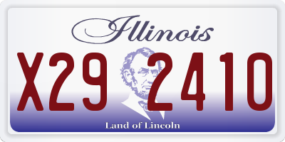 IL license plate X292410