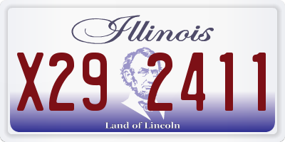 IL license plate X292411