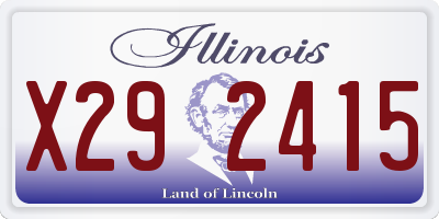 IL license plate X292415