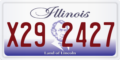 IL license plate X292427