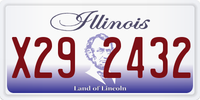 IL license plate X292432