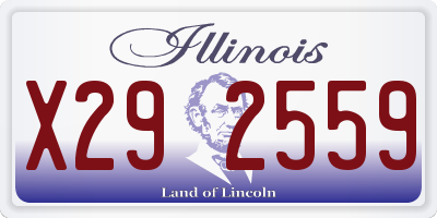 IL license plate X292559