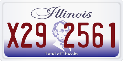 IL license plate X292561