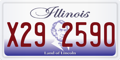 IL license plate X292590