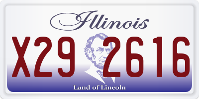 IL license plate X292616