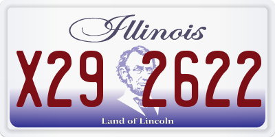 IL license plate X292622