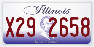 IL license plate X292658