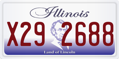 IL license plate X292688