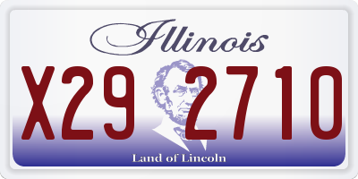 IL license plate X292710