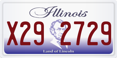 IL license plate X292729