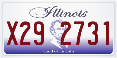 IL license plate X292731