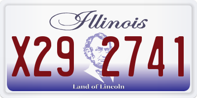 IL license plate X292741