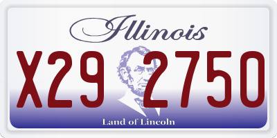 IL license plate X292750