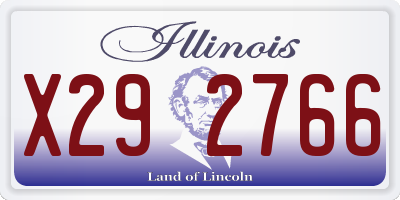 IL license plate X292766