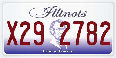 IL license plate X292782