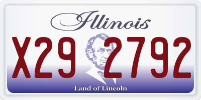 IL license plate X292792