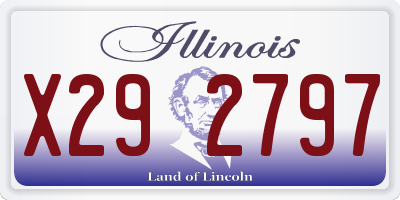 IL license plate X292797
