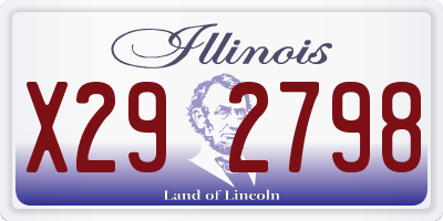 IL license plate X292798