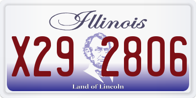 IL license plate X292806