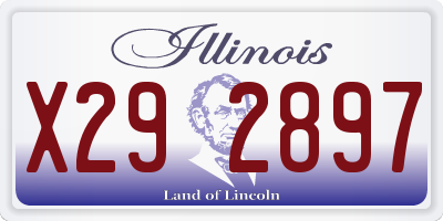 IL license plate X292897