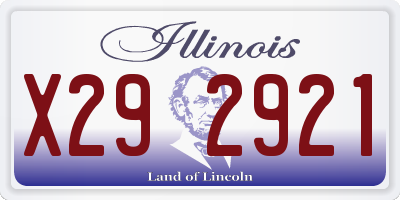 IL license plate X292921