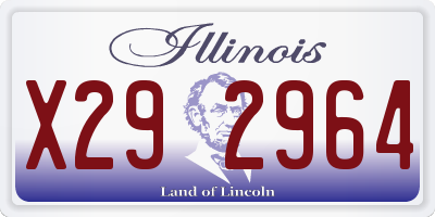 IL license plate X292964