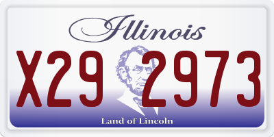 IL license plate X292973