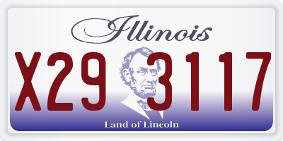 IL license plate X293117