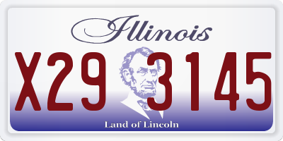IL license plate X293145