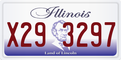 IL license plate X293297