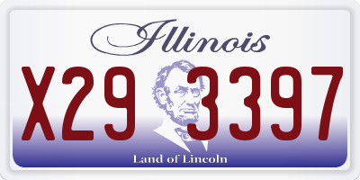 IL license plate X293397
