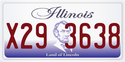 IL license plate X293638