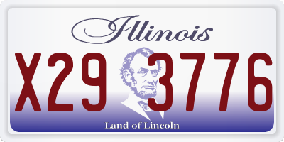IL license plate X293776