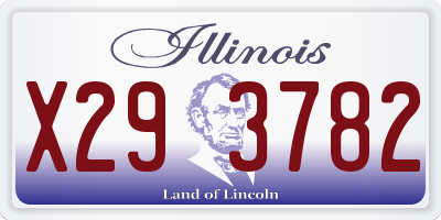 IL license plate X293782