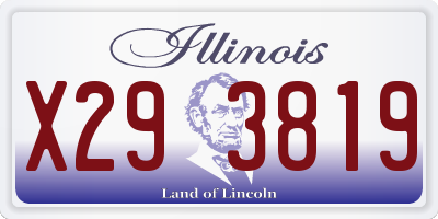 IL license plate X293819