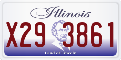 IL license plate X293861